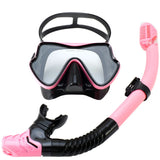 Diving Mask Snorkel Set For Adults Tempered Glass Scuba Professional Panoramic Snorkeling Gear Swimming Training Snorkel Kit