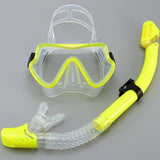 Diving Mask Snorkel Set For Adults Tempered Glass Scuba Professional Panoramic Snorkeling Gear Swimming Training Snorkel Kit