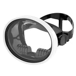 Oval Diving Mask Spearfishing Mask Classic Retro-Style Panoramic Wide View Scuba Goggles Tempered Glass Lens for Adults