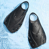 Adults Short Light Full Foot Pocket Travel Size Short Blade Fins Flippers For Snorkeling Diving Scuba Swimming