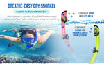 New Style Alien Snorkeling Mask with Mirrored Tempered Glass Full Face Variable Warrior Swimming Mask for Adult Man Women