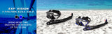 Dry Snorkel Set, Pano 3 Window Snorkel Mask, Anti-Fog Scuba Diving Goggle and Snorkel, Adult Snorkeling Swim Mask with  PC  Lens